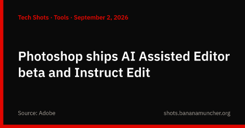 Photoshop lanza la beta del Editor asistido por IA e Instruct Edit