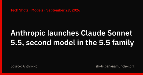 Anthropic lanza Claude Sonnet 5.5, segundo modelo de la familia 5.5