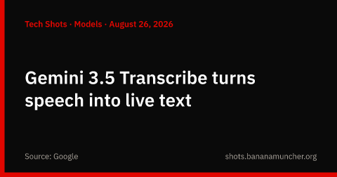 Gemini 3.5 Transcribe trasforma il parlato in testo dal vivo