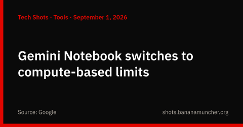 Gemini Notebook pasa a límites basados en capacidad de cómputo