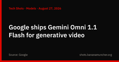 Google lancia Gemini Omni 1.1 Flash per il video generativo