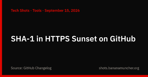 GitHub dismette SHA-1 in HTTPS