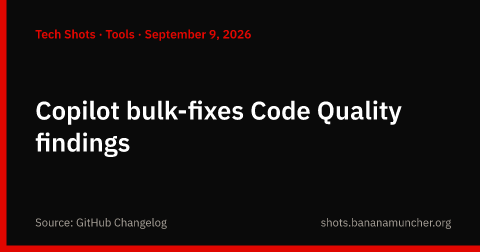 Copilot corregge in blocco i risultati di Code Quality