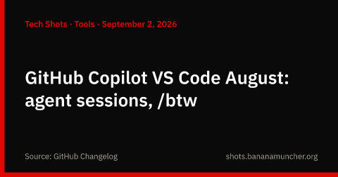 GitHub Copilot en VS Code de agosto: sesiones de agente y /btw