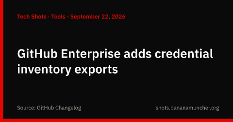 GitHub Enterprise añade exportación de inventario de credenciales