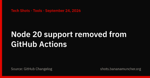 Node 20 deja de estar disponible en GitHub Actions