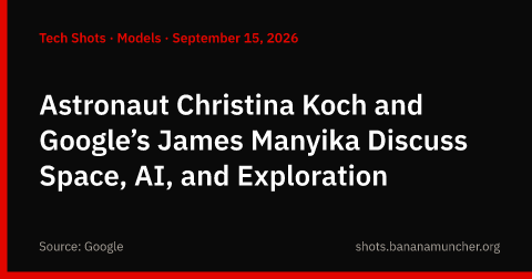 L’astronauta Christina Koch e James Manyika di Google parlano di spazio, IA ed esplorazione