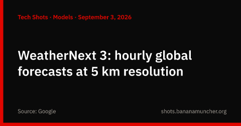WeatherNext 3: pronósticos globales por hora a 5 km de resolución