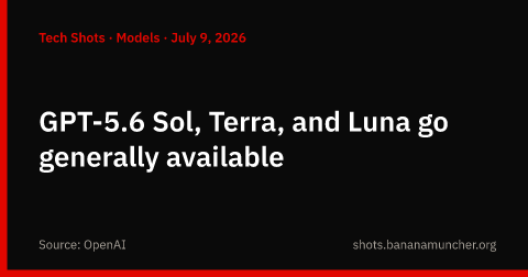 GPT-5.6 Sol, Terra y Luna pasan a disponibilidad general
