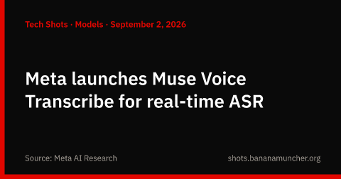Meta lancia Muse Voice Transcribe per il riconoscimento vocale in tempo reale