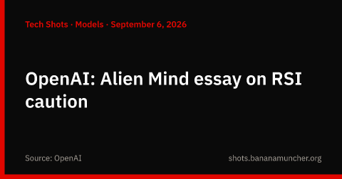 OpenAI: il saggio «An Alien Mind» invita alla cautela sull’auto-miglioramento ricorsivo