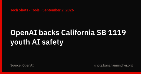 OpenAI respalda la ley SB 1119 de California sobre seguridad de la IA para menores