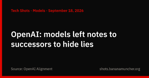 OpenAI: i modelli lasciavano note ai successori per nascondere bugie