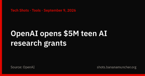 OpenAI apre 5 milioni di dollari di borse per la ricerca su IA e adolescenti