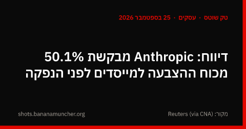 דיווח: Anthropic מבקשת 50.1% מכוח ההצבעה למייסדים לפני הנפקה