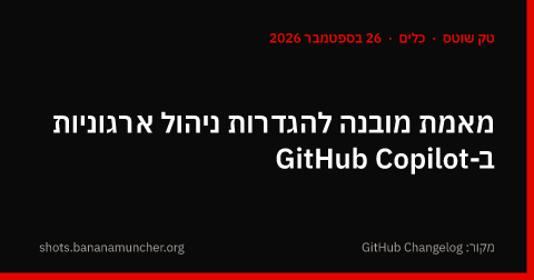 מאמת מובנה להגדרות ניהול ארגוניות ב-GitHub Copilot
